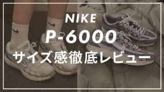 【サイズ感】NIKEのP-6000を販売員がエアマックスシリーズと比較レビュー!