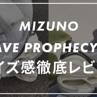 MIZUNO - Ｌ,Sサイズ MIZUNO】WAVE PROPHECY LSのサイズ感や履き心地は？口コミも紹介