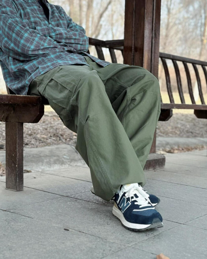 NEWBALANCE 574のメンズコーデの画像2
