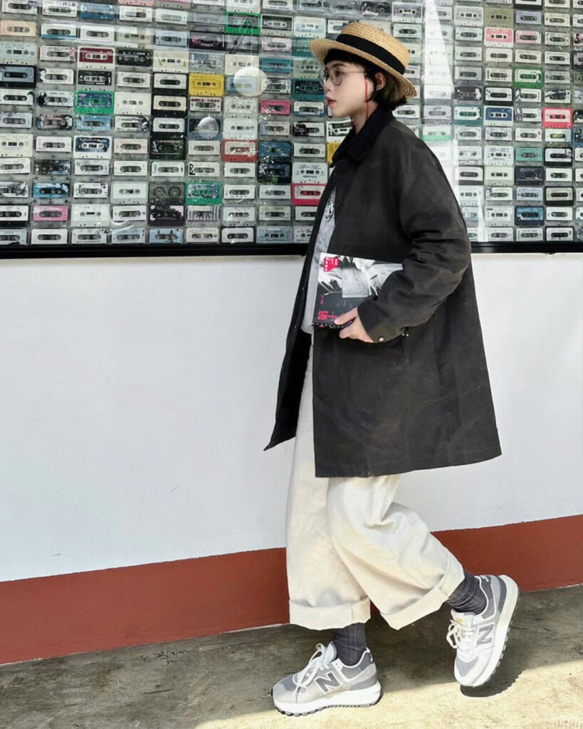 NEWBALANCE 574のレディースコーデの画像2