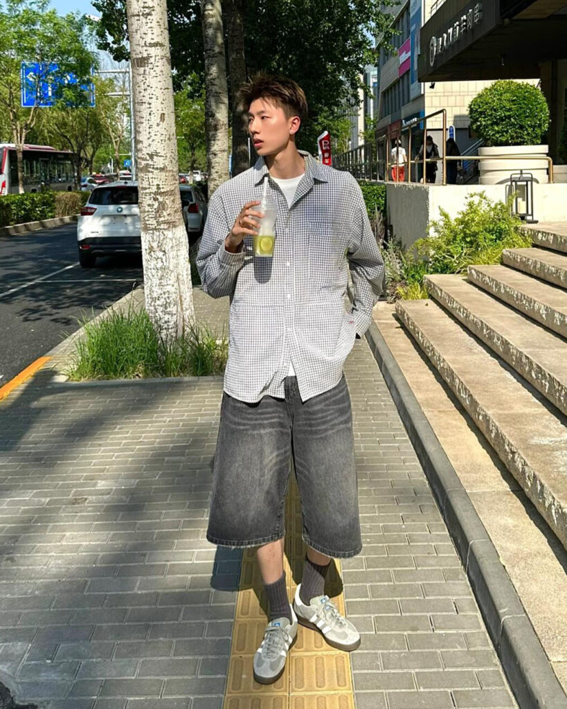adidas GAZELLE メンズコーデの画像