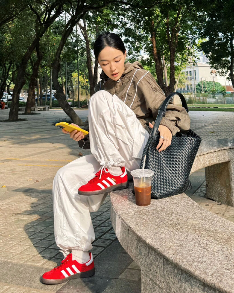 adidas spezialのレディースコーデ画像