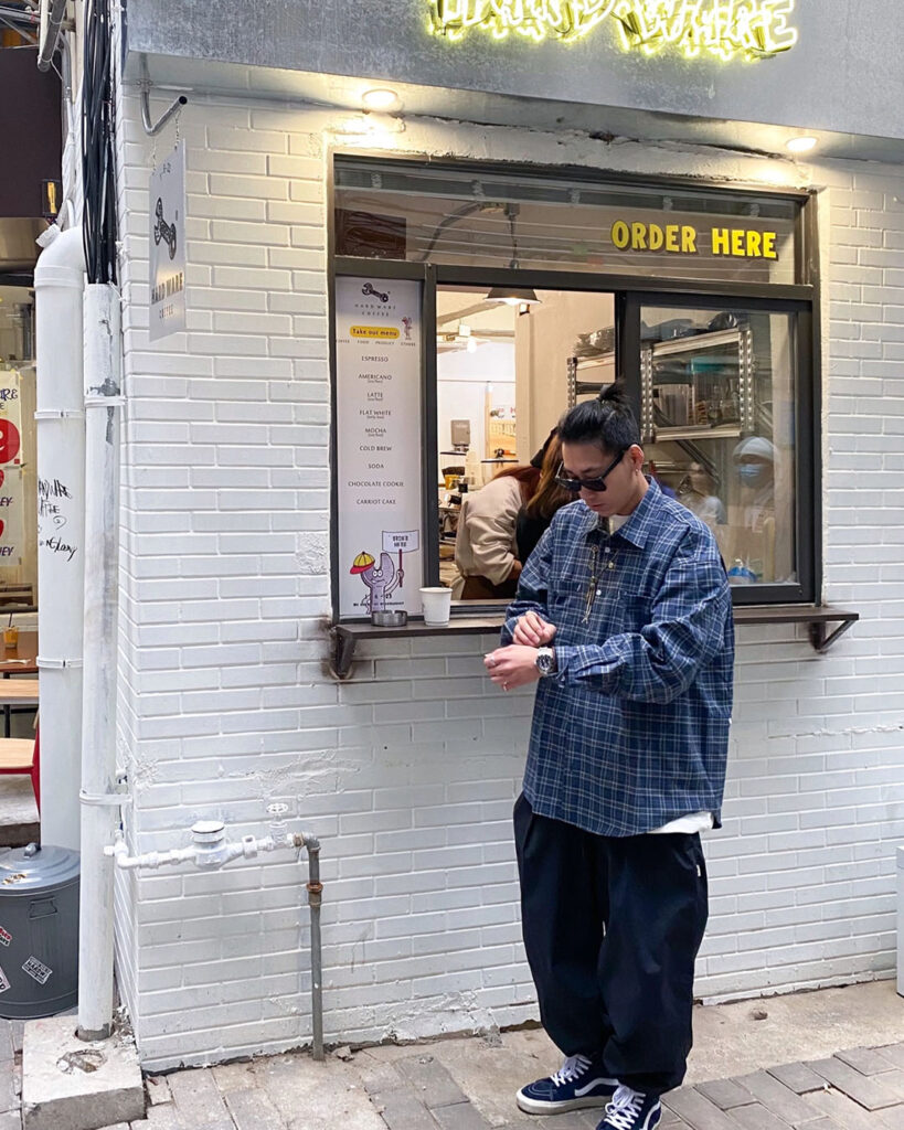 VANS スケートハイのメンズコーデ画像