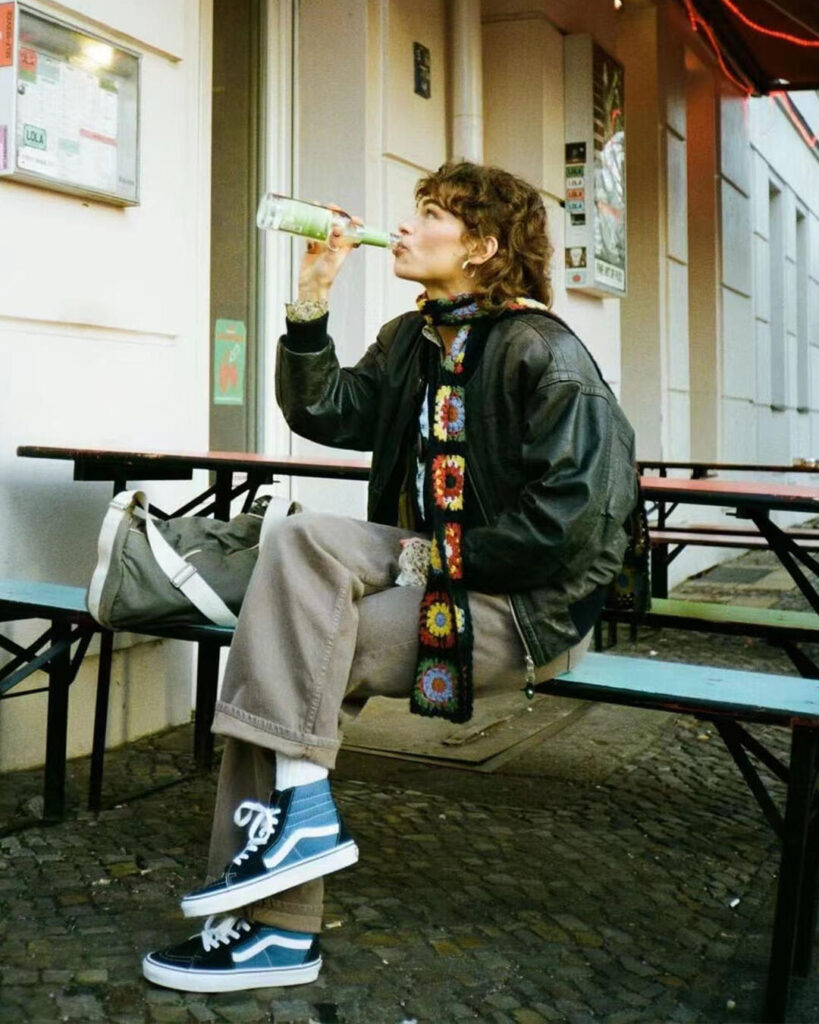 VANS スケートハイのレディースコーデ画像3