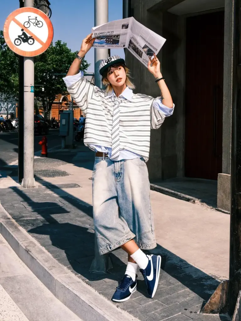 NIKE(ナイキ) Cortez(コルテッツ)のコーデ画像